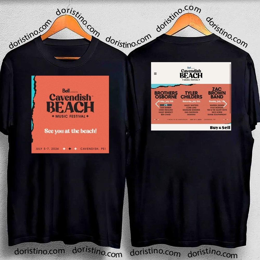 Cavendish Beach Festival 2024 Double Sides Tshirt