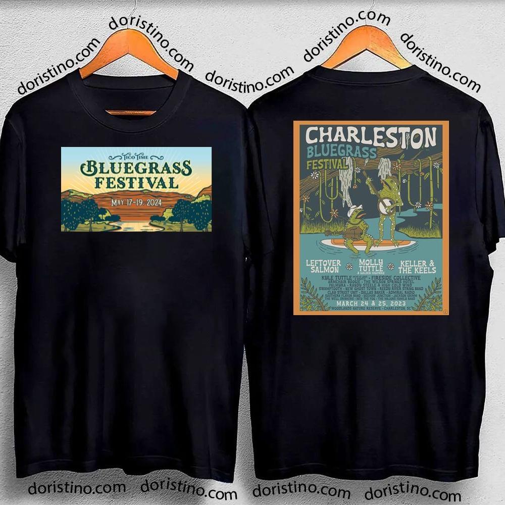 Charleston Bluegrass Festival 2024 Double Sides Shirt