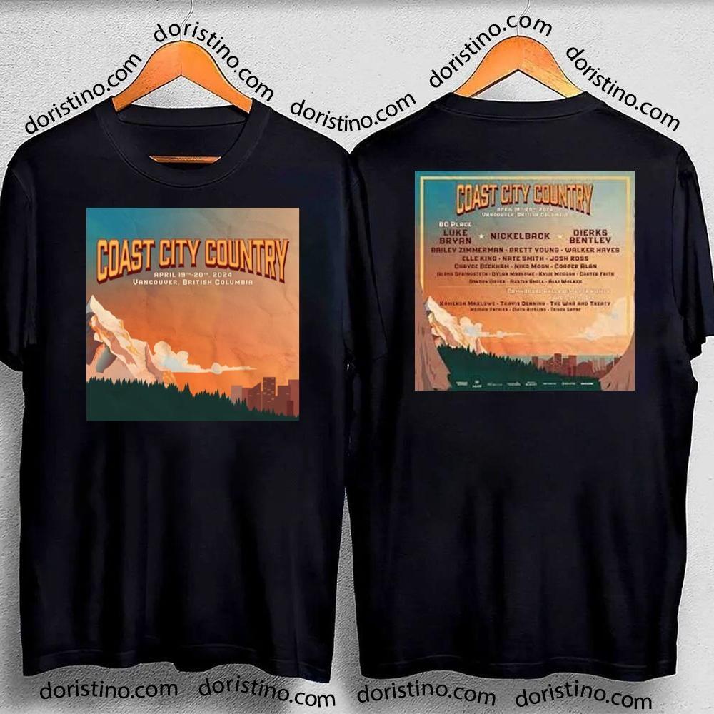 Coast City Country 2024 Double Sides Shirt