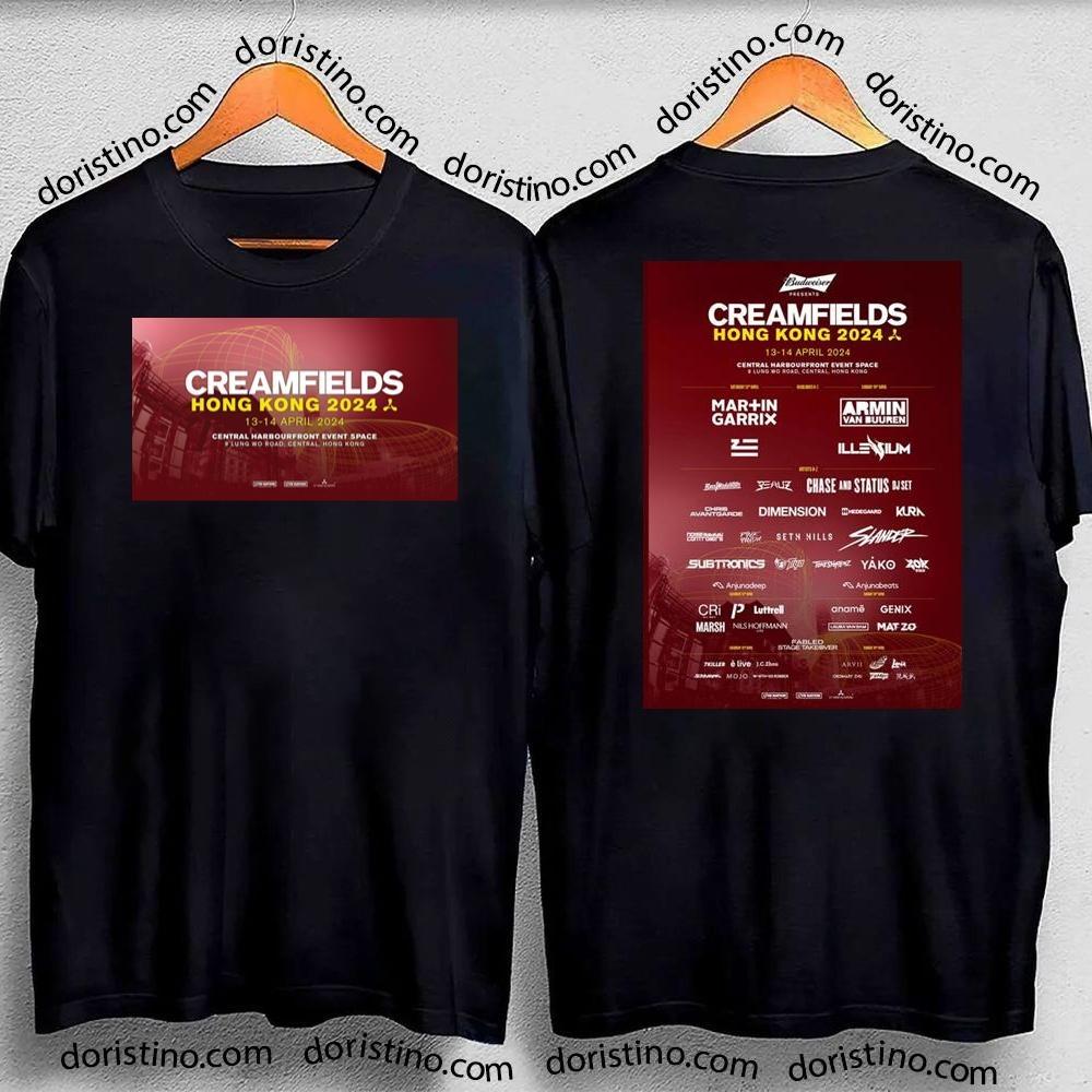 Creamfields Hong Kong 2024 Double Sides Awesome Shirt
