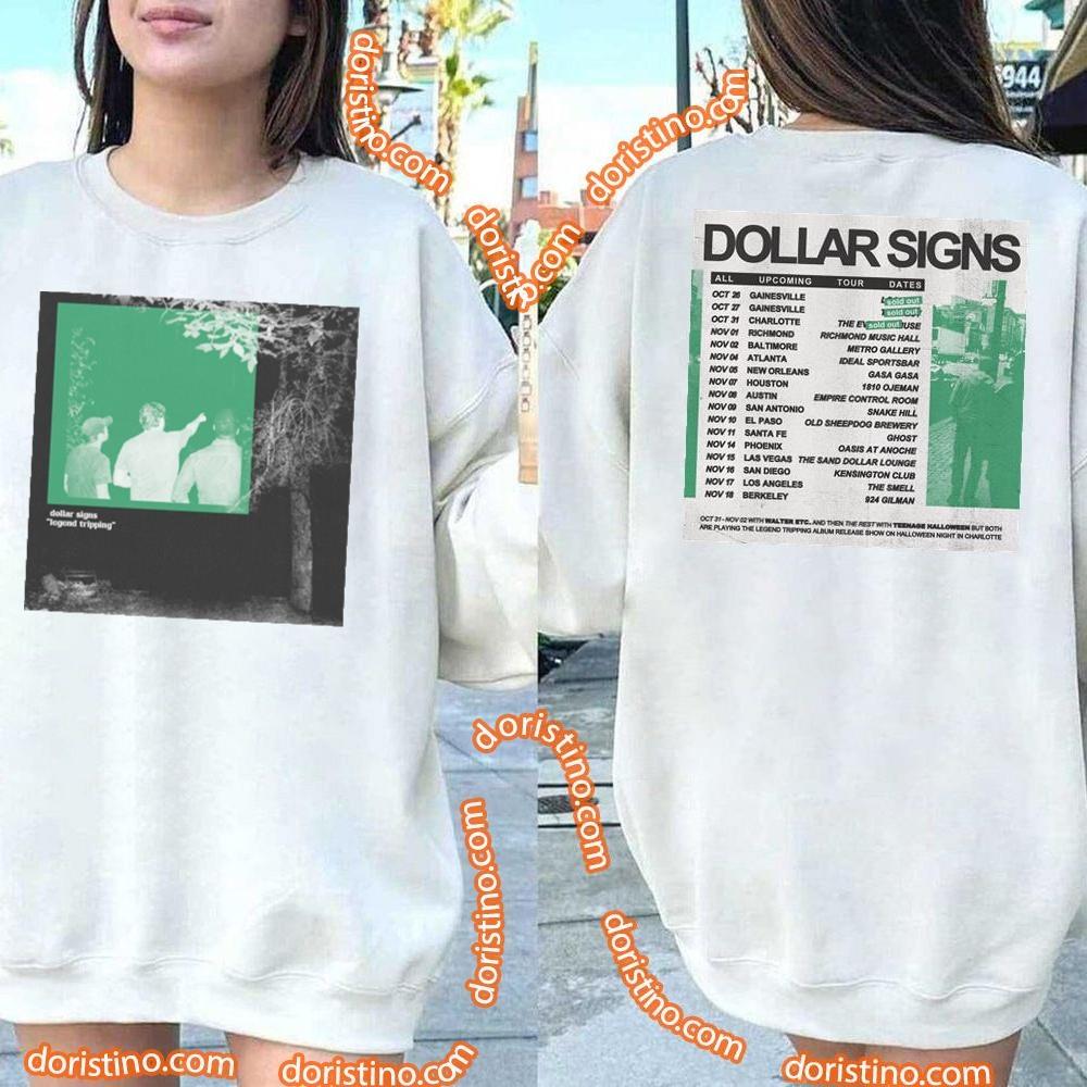 Dollar Signs Legend Tripping 2023 Album Double Sides Shirt