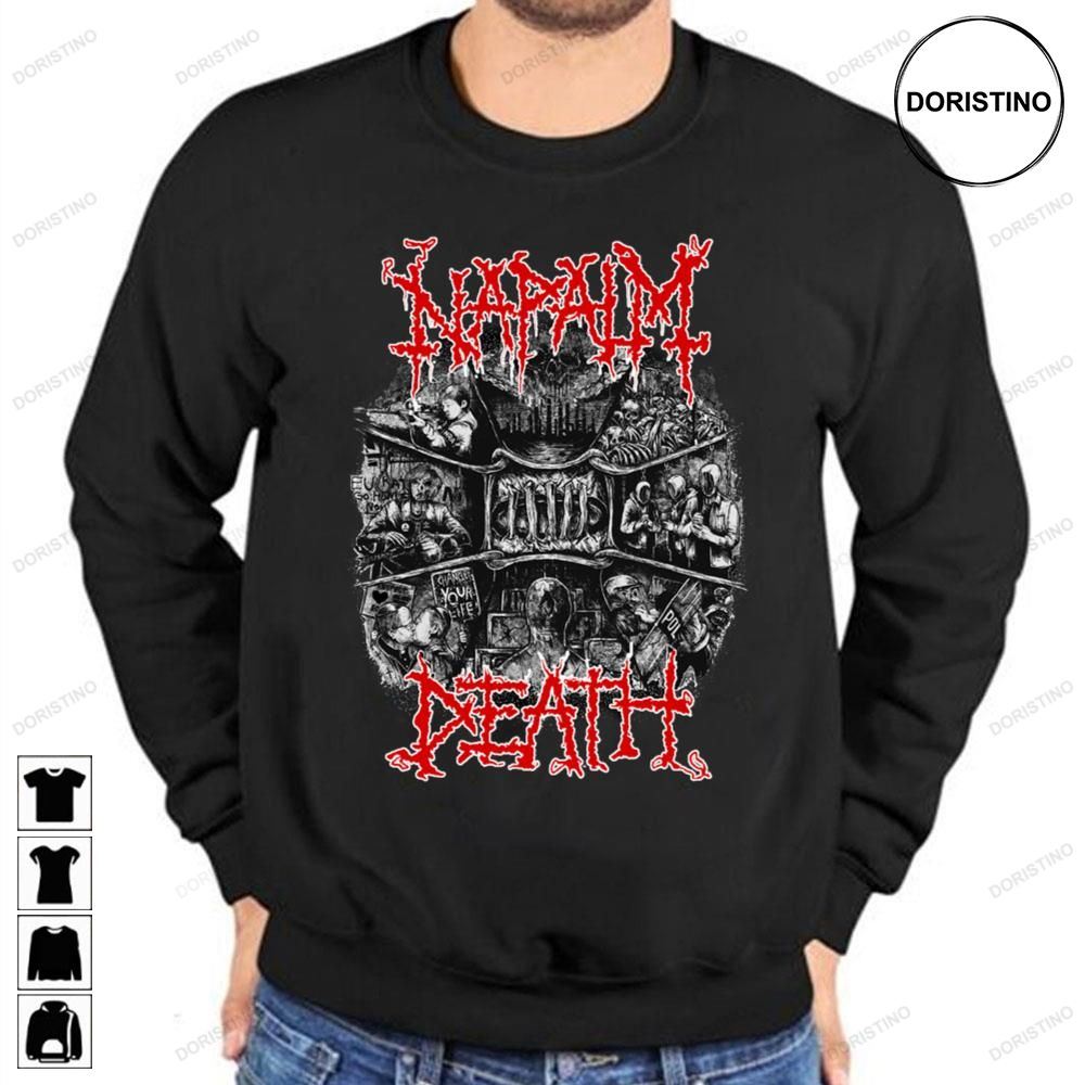 Black Red Napalm Death Limited Edition T-shirts