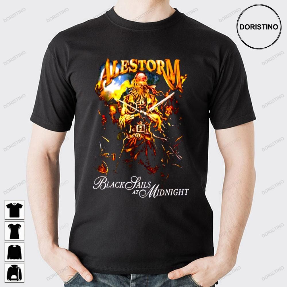 Black Sails At Midnight Alestorm Limited Edition T-shirts