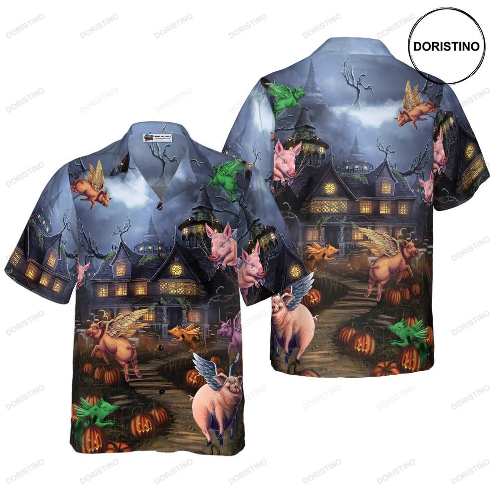 Scary Pigs Can Fly Limited Edition Hawaiian Shirt