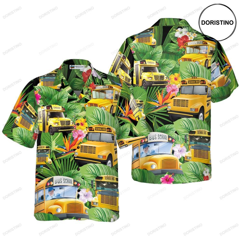 School Buses Limited Edition Hawaiian Shirt