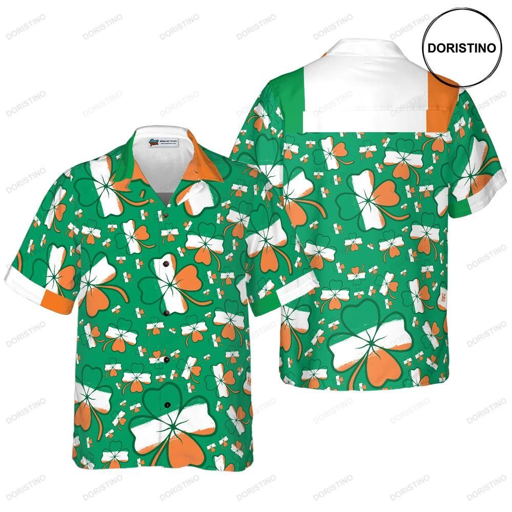Seamless Ireland-style Shamrock Saint Patrick's Day Irish V3 Hawaiian Shirt