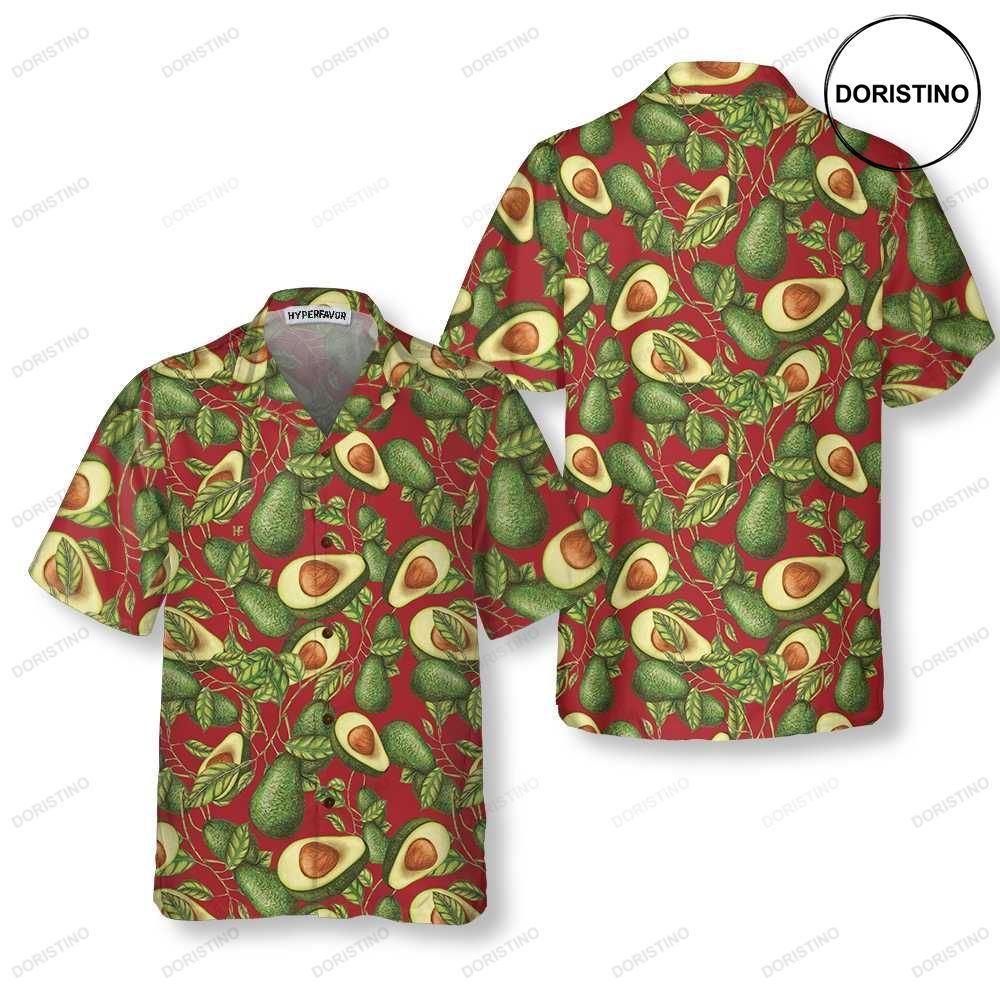 Seamless Pattern Of Fresh Avocados Funny Avocado Short Sleeve Avocado Print Shi Awesome Hawaiian Shirt