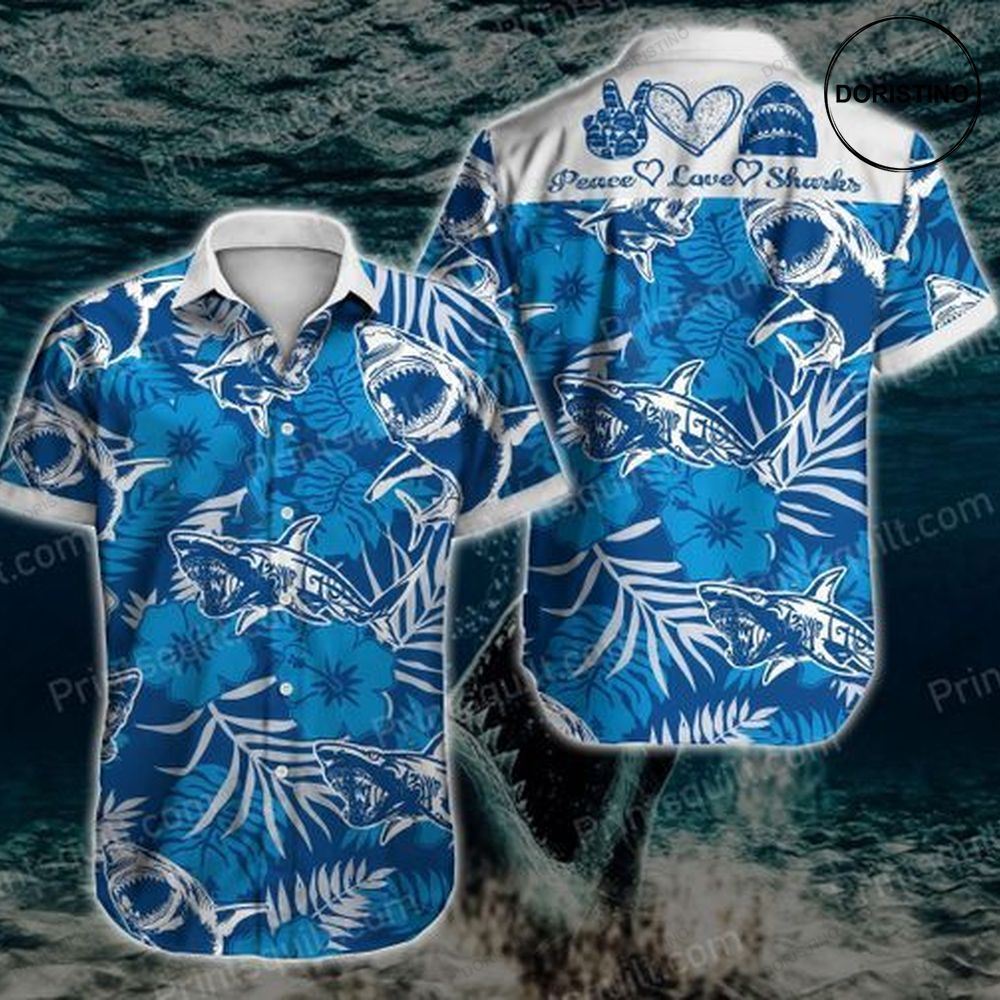 Shark Lovers Awesome Hawaiian Shirt