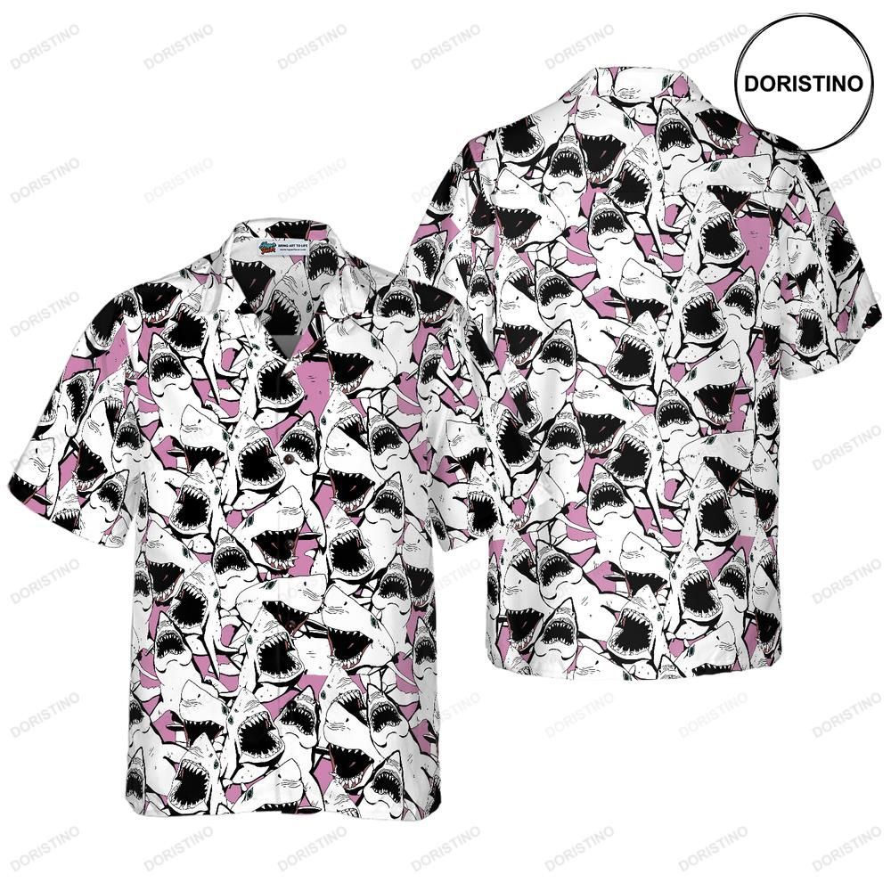 Shark Pattern 10 Hawaiian Shirt
