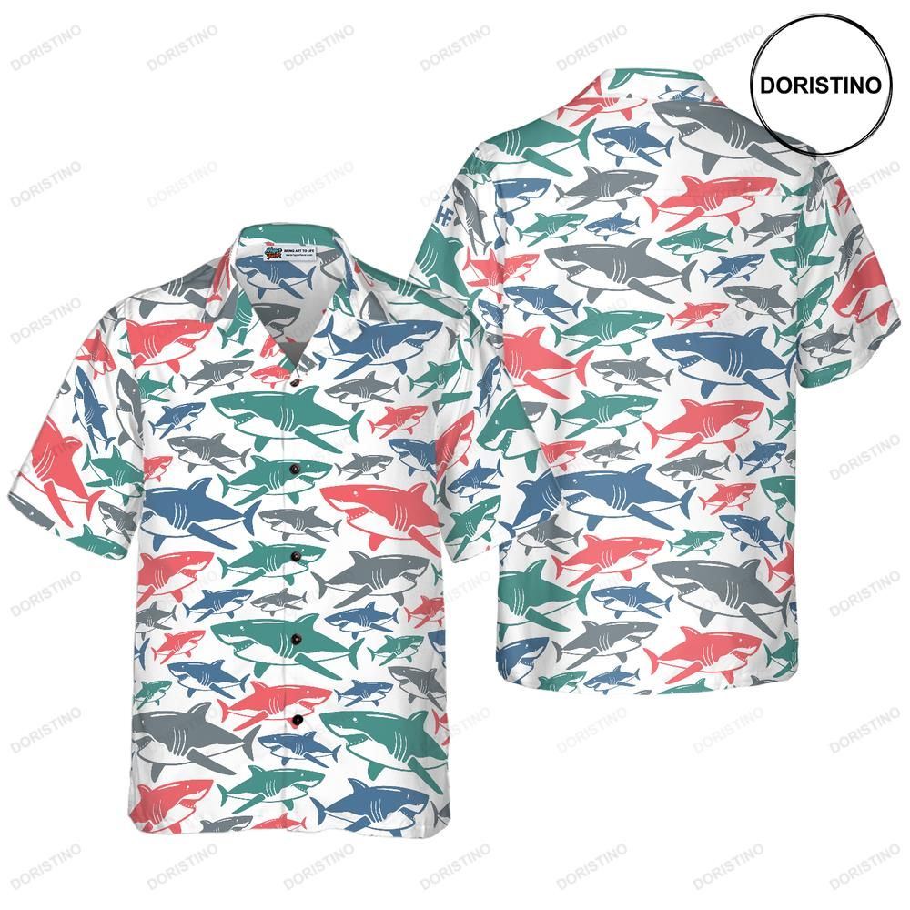 Shark Pattern 14 Hawaiian Shirt