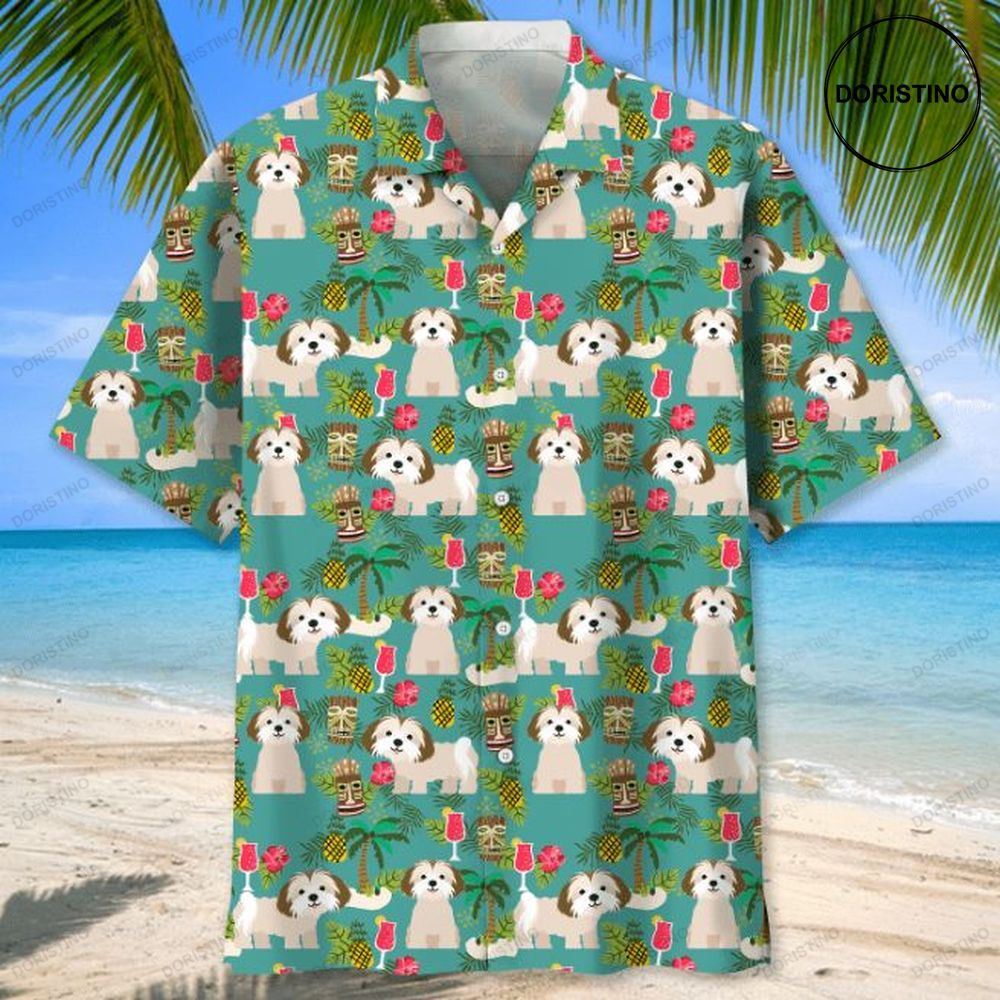 Shih Tzu Dog Animals Hawaiian Shirt