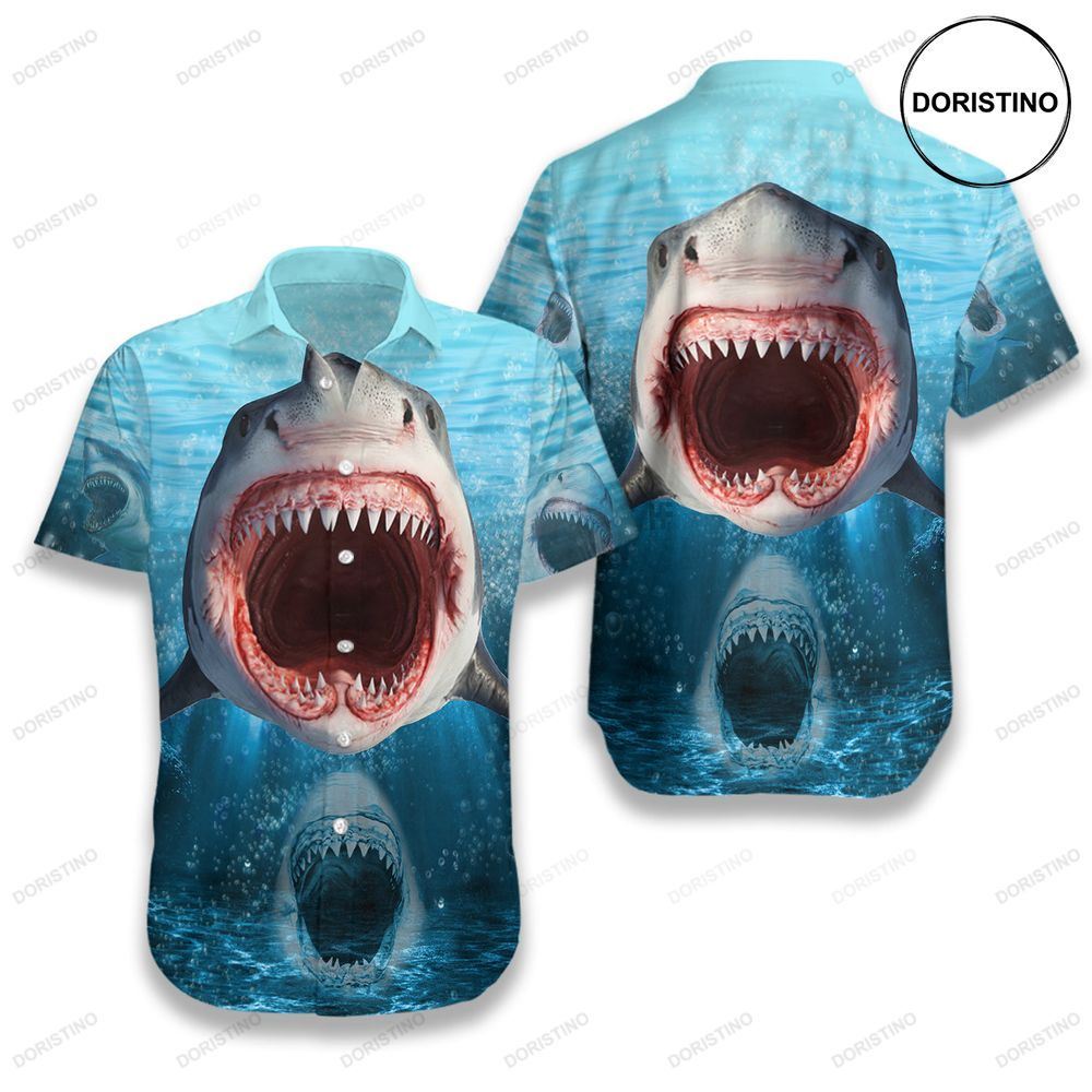 Show Your Teeth Shark Awesome Hawaiian Shirt