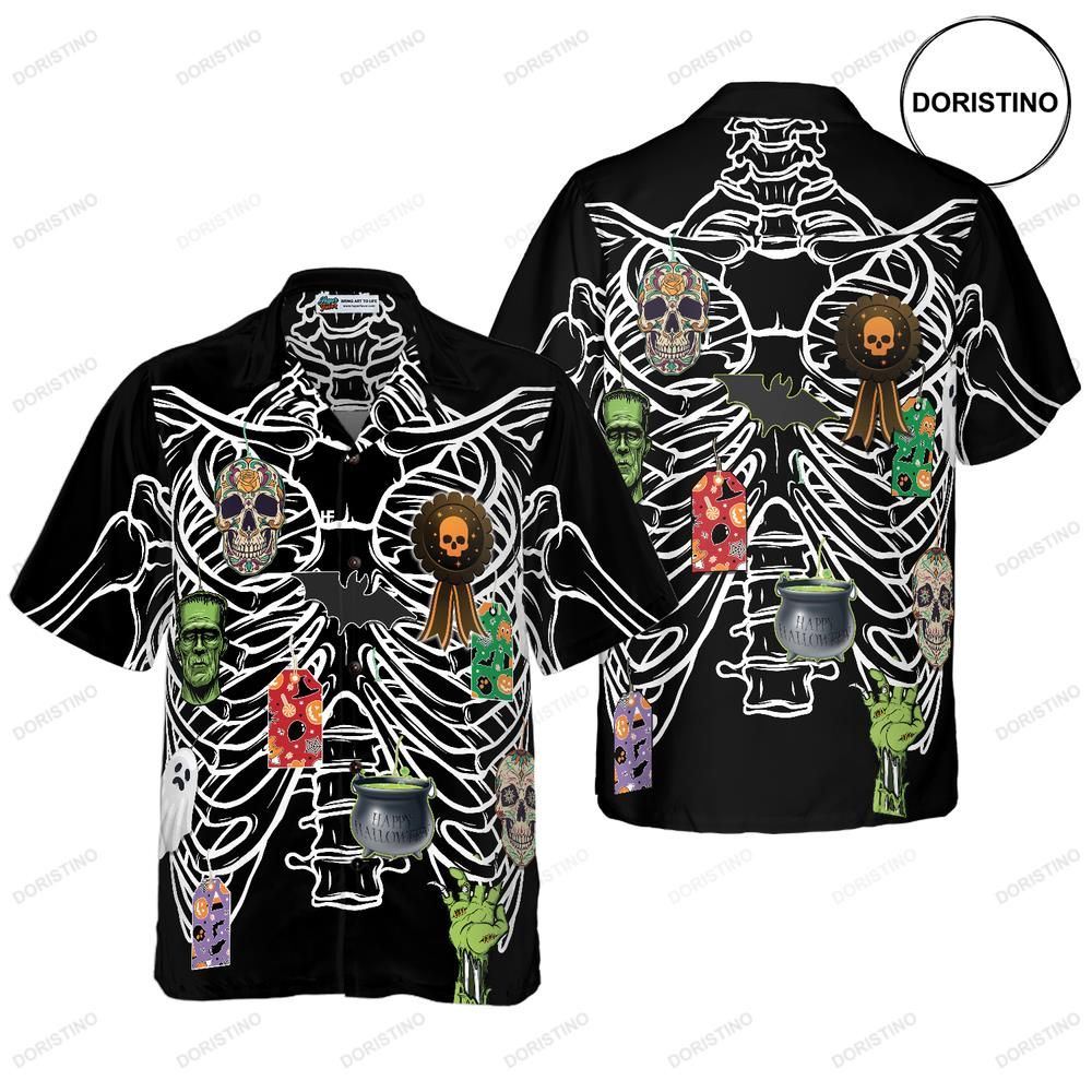 Skeleton Decorate Halloween Unique Halloween For Men And Women Limited Edition Hawaiian Shirt