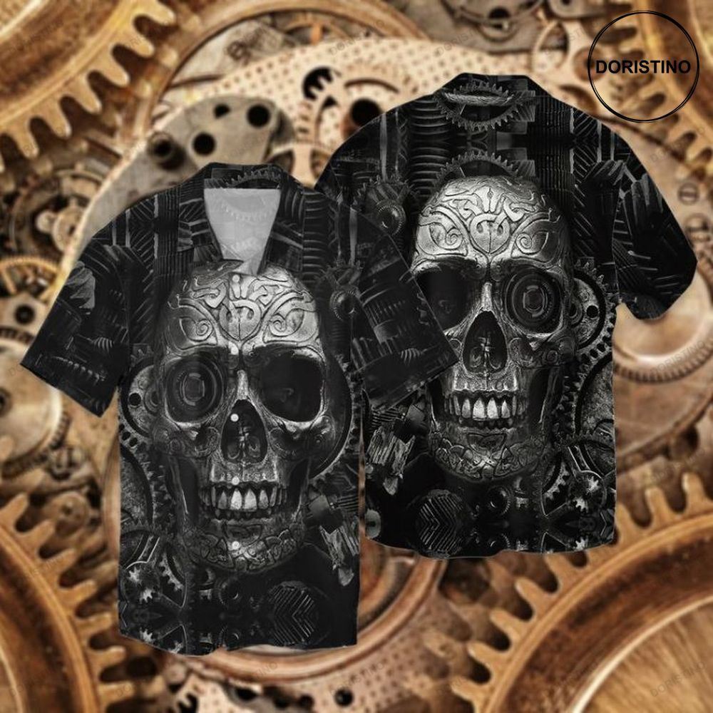 Skull Black Limited Edition Hawaiian Shirt
