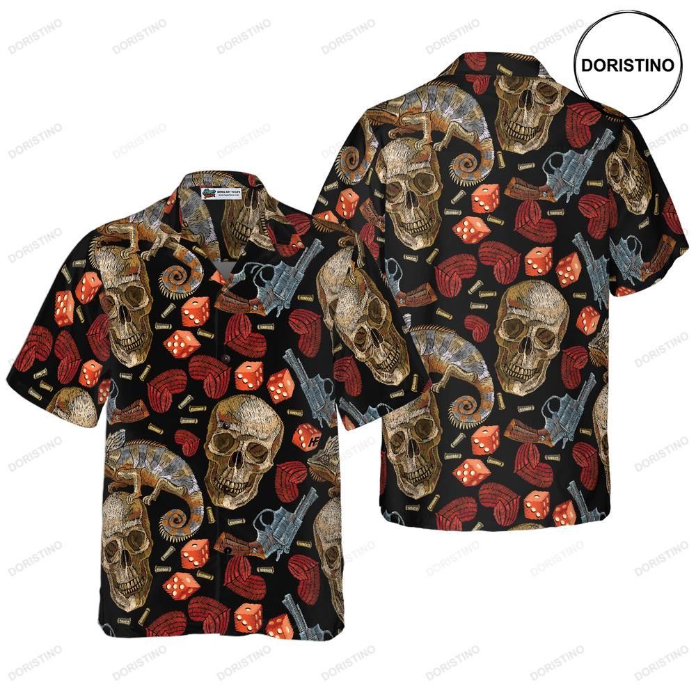 Skull Chameleon Limited Edition Hawaiian Shirt