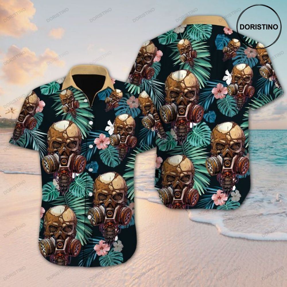 Skull Flower Hawaiian Shirt