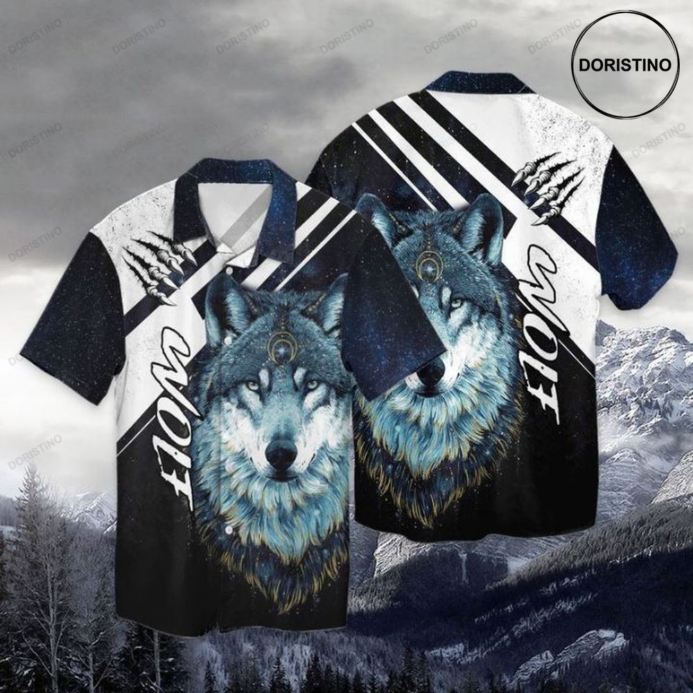 Sky Graffiti Wolf Limited Edition Hawaiian Shirt