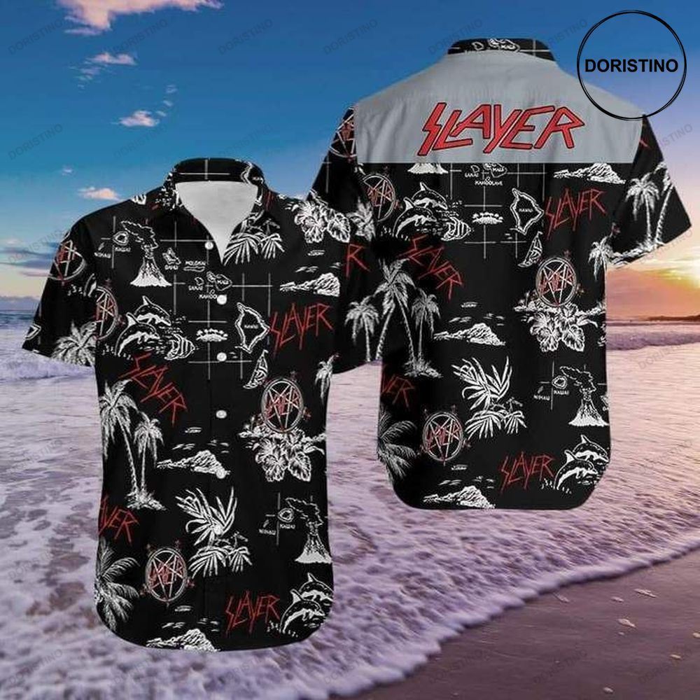 Slayer Rock Band Music Aloha Awesome Hawaiian Shirt