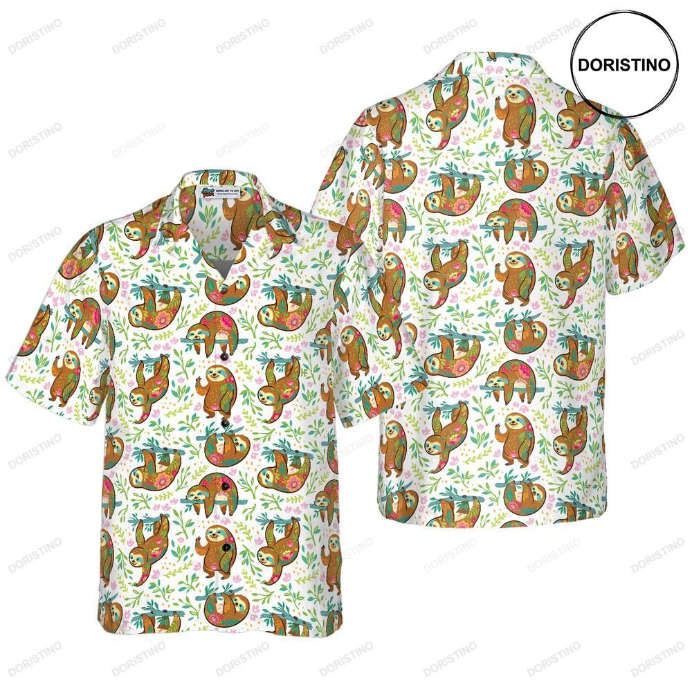 Sloth Flower Limited Edition Hawaiian Shirt