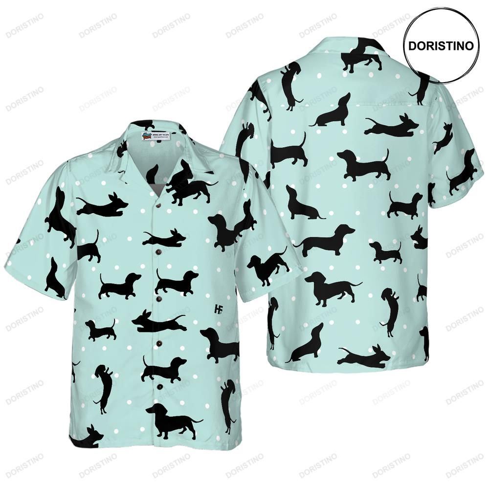 Small Dachshund Pattern Limited Edition Hawaiian Shirt