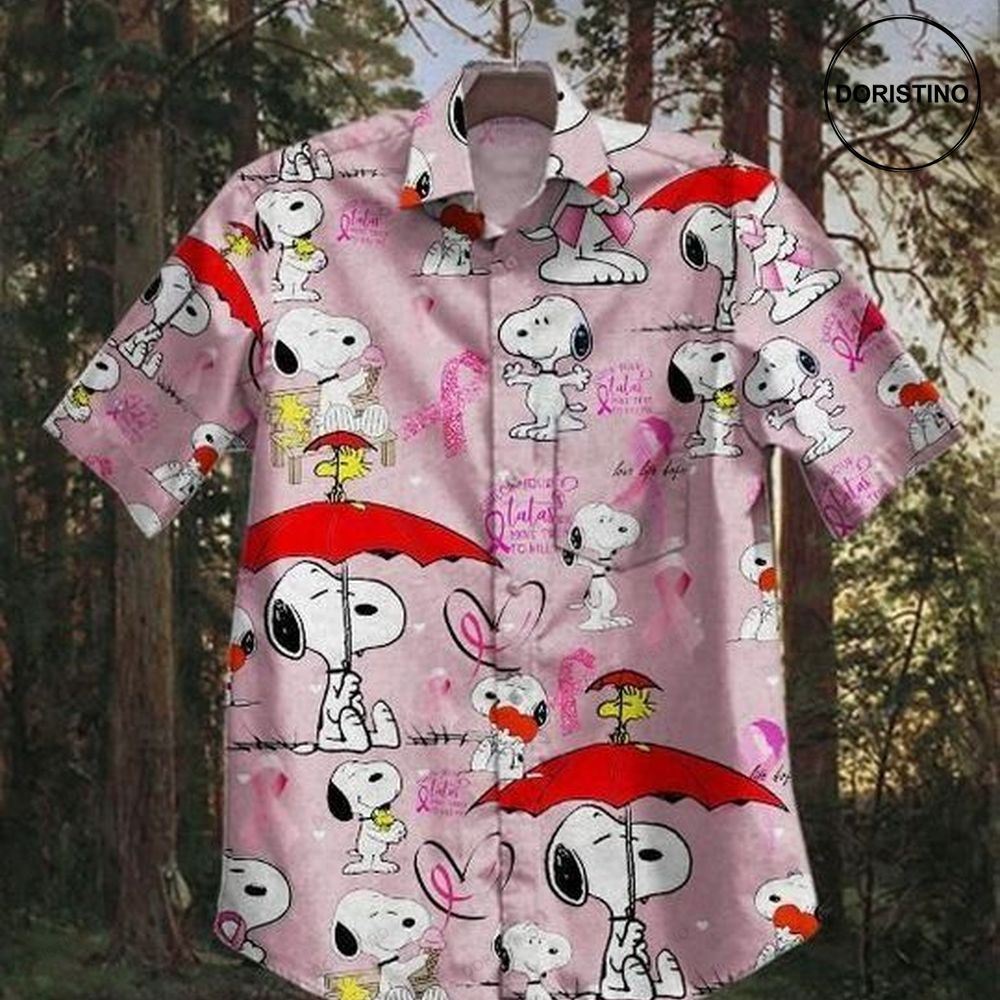 Snoopy Breast Cancer Awareness Ii Limited Edition Hawaiian Shirt