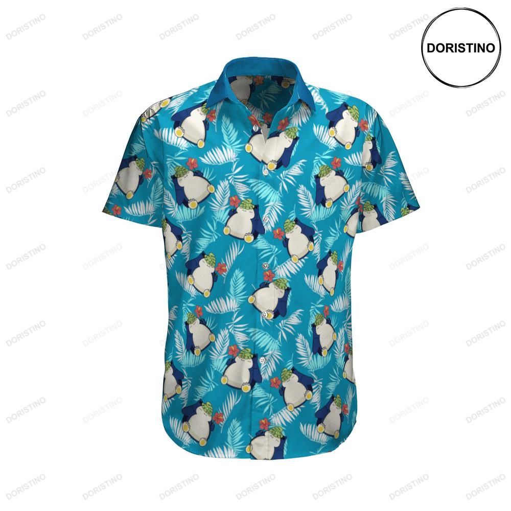 Snorlax Tropical Beach Pokemon Limited Edition Hawaiian Shirt