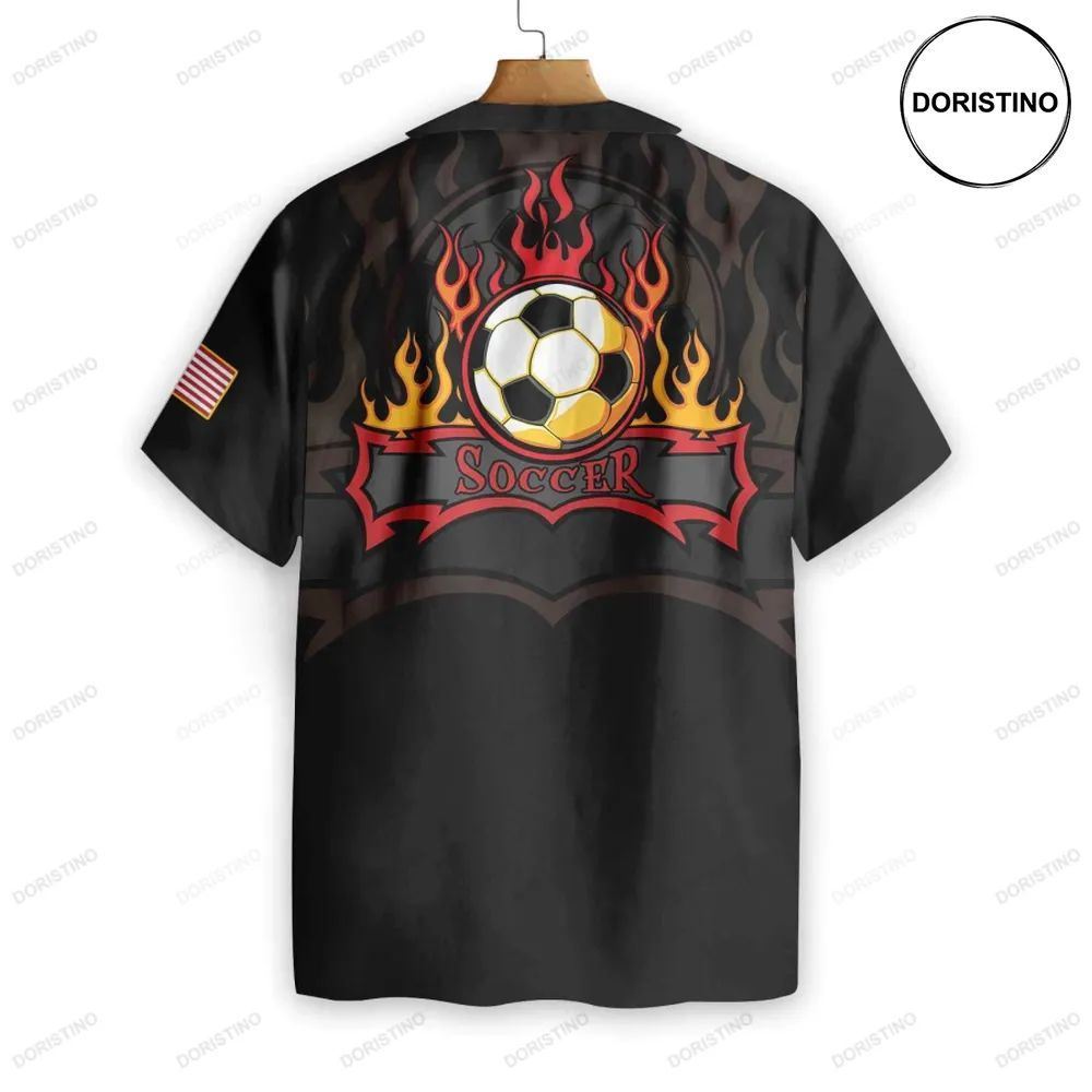 Soccer Flame Hawaiian Shirt