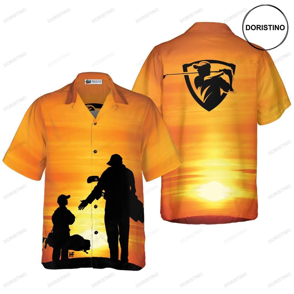 Son And Dad Playing Golf Limited Edition Hawaiian Shirt