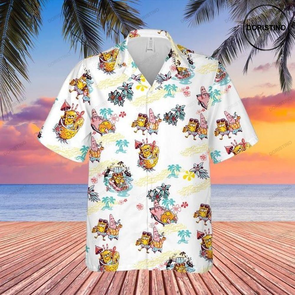 Spongebob Squarepants Summer Cartoon Peanuts Awesome Hawaiian Shirt