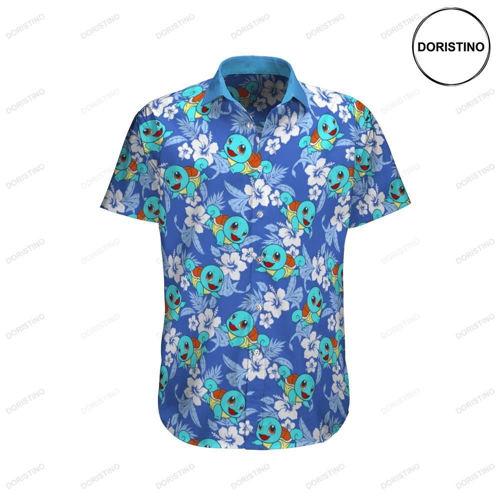 Squirtle Tropical Beach Pokemon Limited Edition Hawaiian Shirt