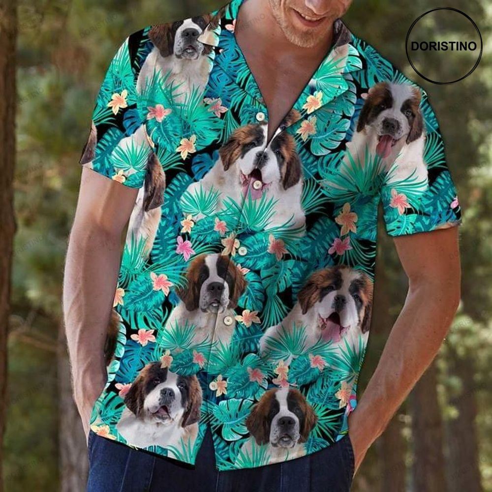 St Bernard Dogs Funny Limited Edition Hawaiian Shirt