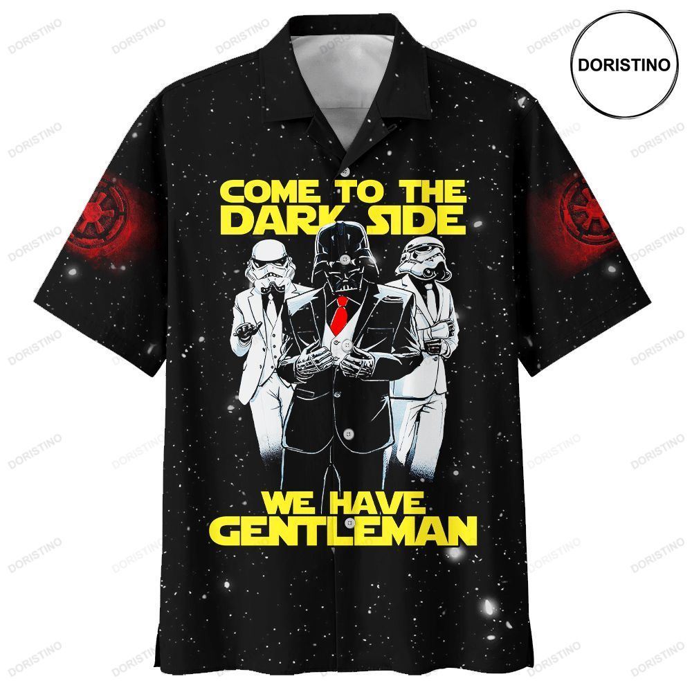 Star Wars Darth Vader Come To The Dark Side We Have Gentleman Awesome Hawaiian Shirt