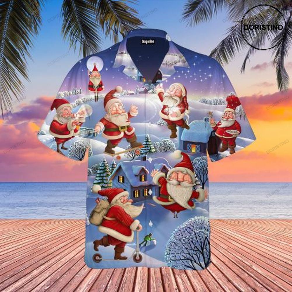 Stay Cool Santa Claus Christmas Hawaii Unisex Awesome Hawaiian Shirt