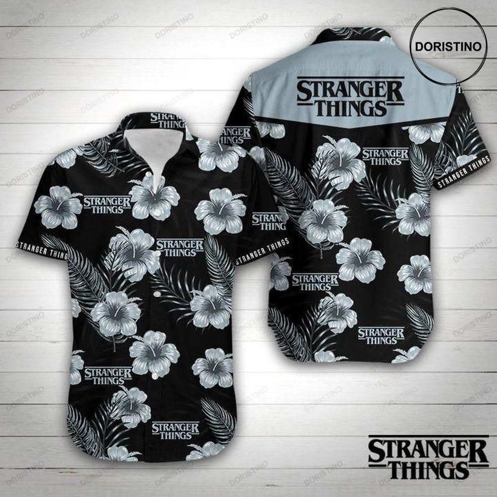 Stranger Things Floral Hawaiian Shirt