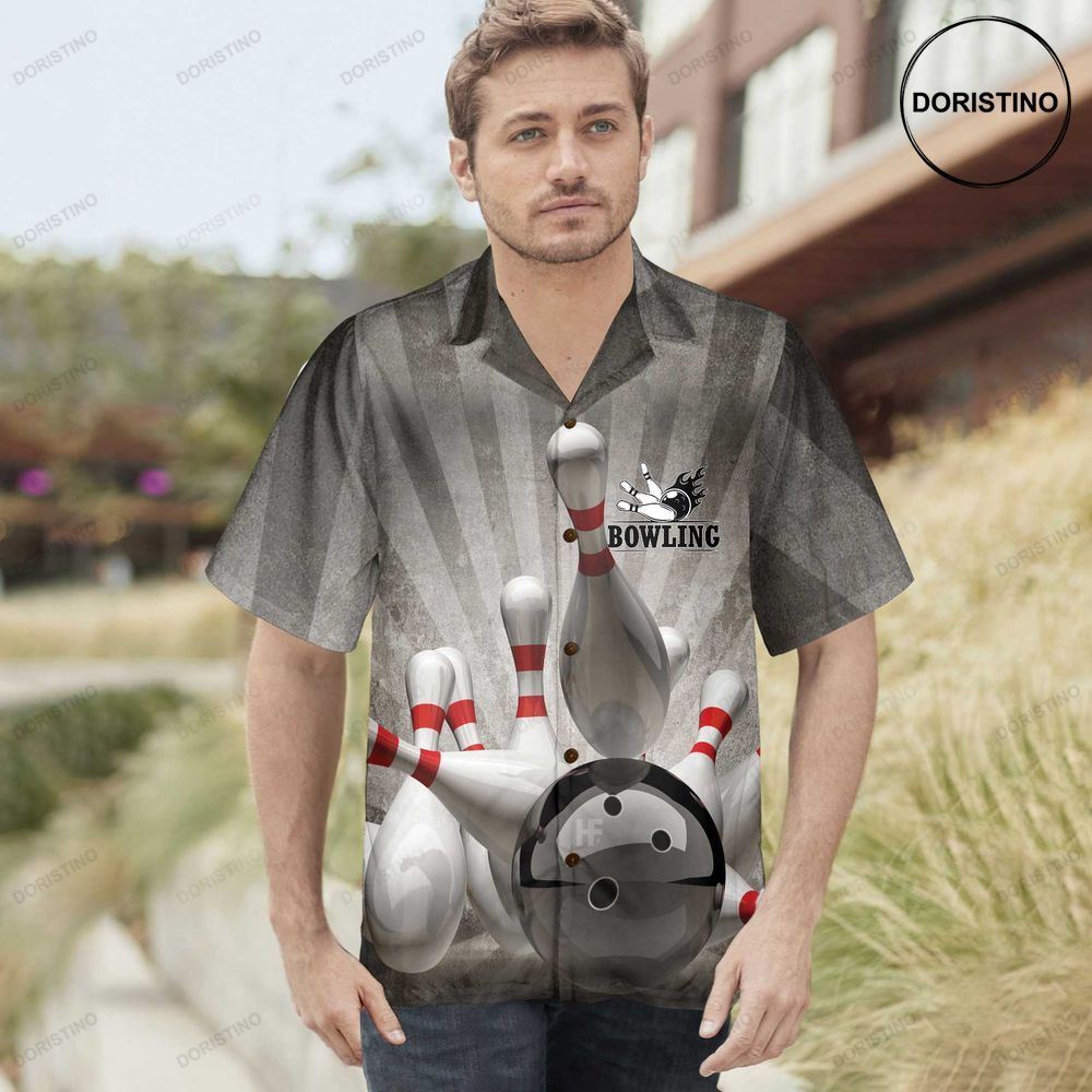 Strike Bowling Ball Lover Unique Pins And Ball Bowling Best Gift For Bowling Pl Awesome Hawaiian Shirt