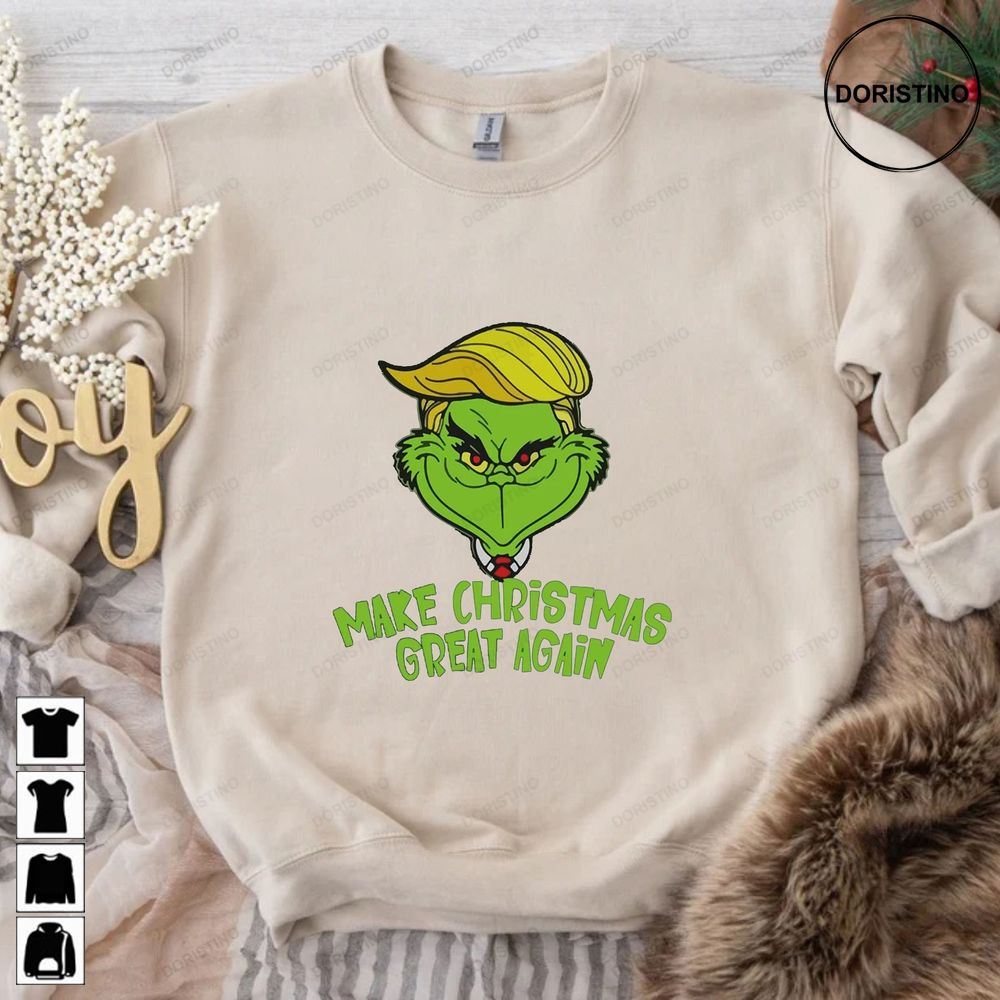 Make Christmas Great Again Trump Grinch Trump Grinch Trending Style