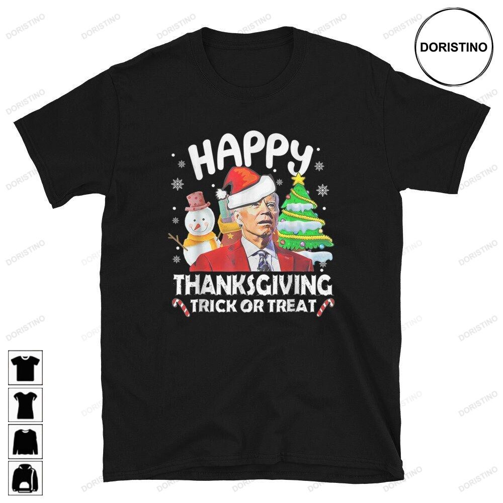 Mens Funny Halloween Anti Biden Merry Limited Edition T-shirts