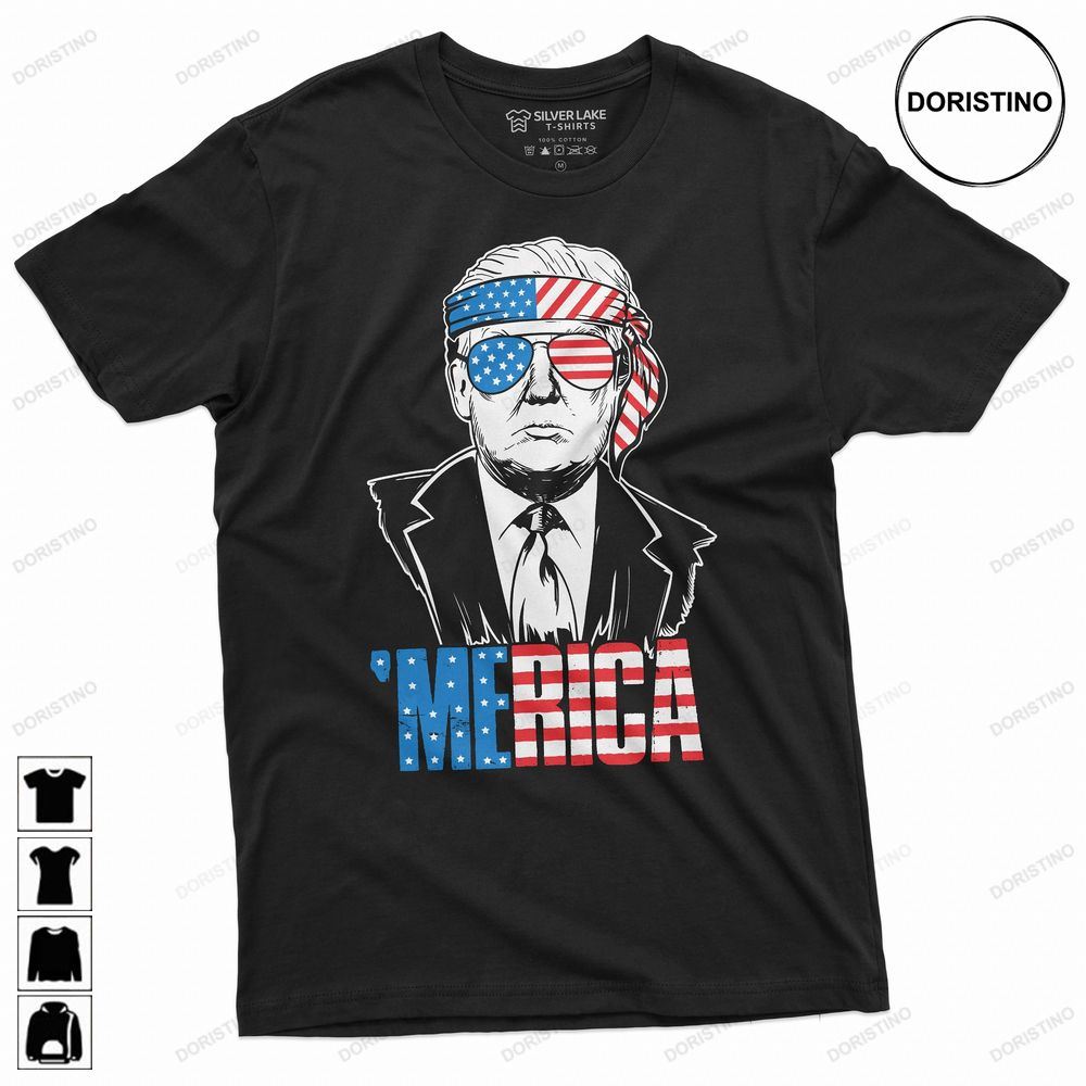 Merica Usa Trump Dtj 4th Of July Cool Patriotic Trending Style