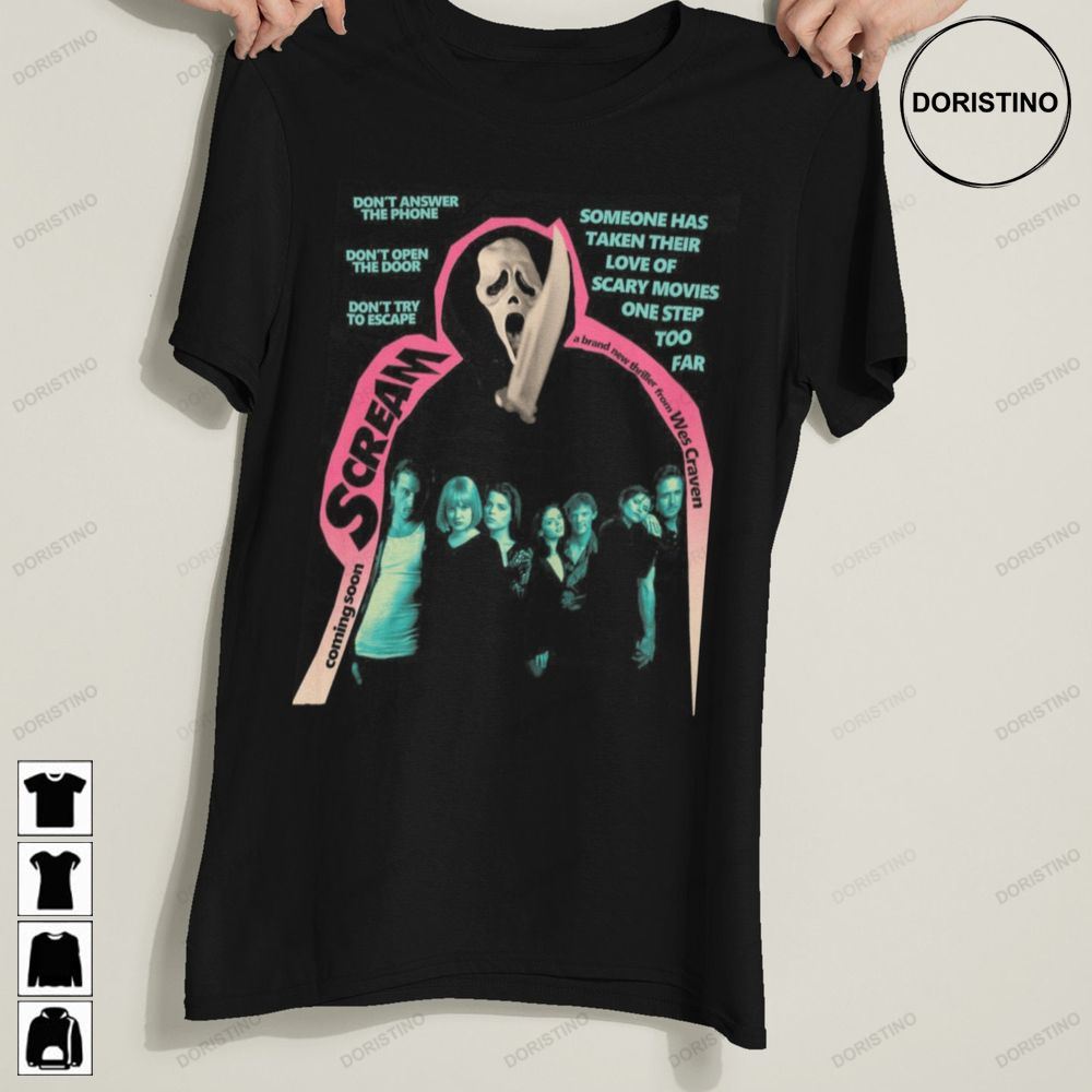 Scream Movie 80s 90s Movie Film 90s Friends Top Vintage Limited Edition T-shirts