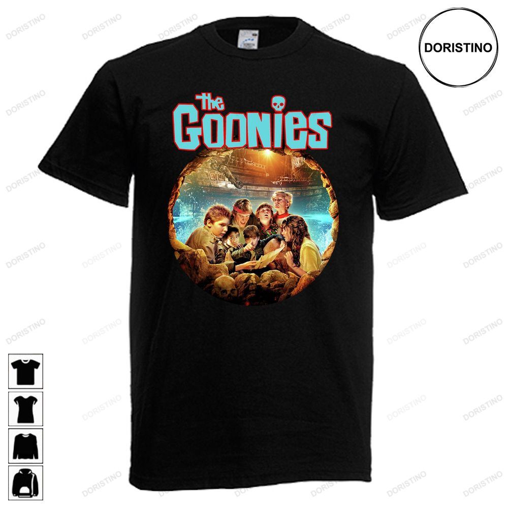 The Goonies Horror Island Movie Mens Black Size Trending Style