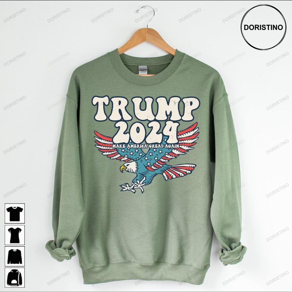 Trump 2024 Maga Distressed Unisex Awakened Trending Style