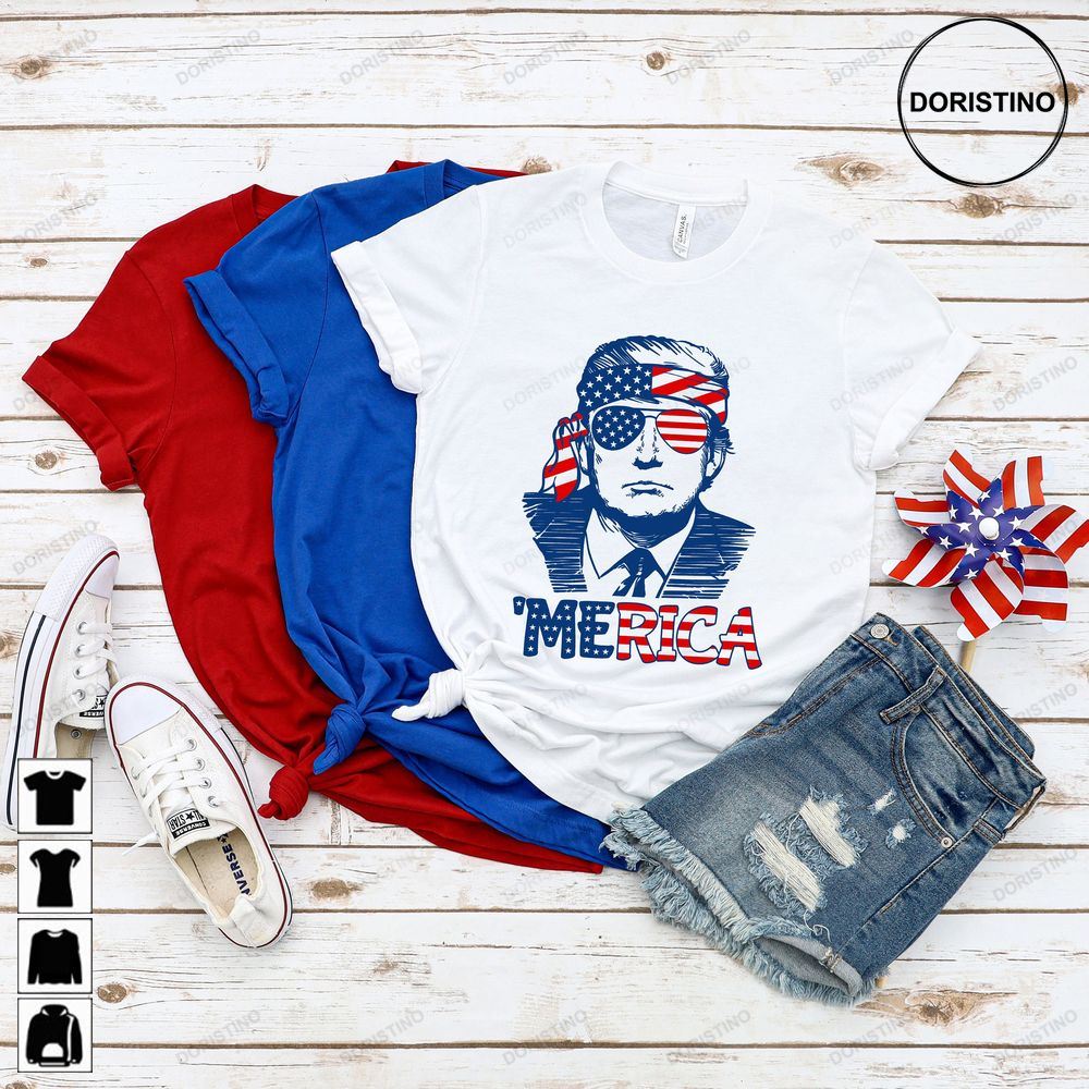 Trump Merica Trump Funny 4th Of July Trump Awesome Shirts