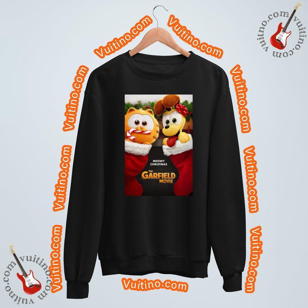 Meowy Christmas The Garfield Movie Shirt
