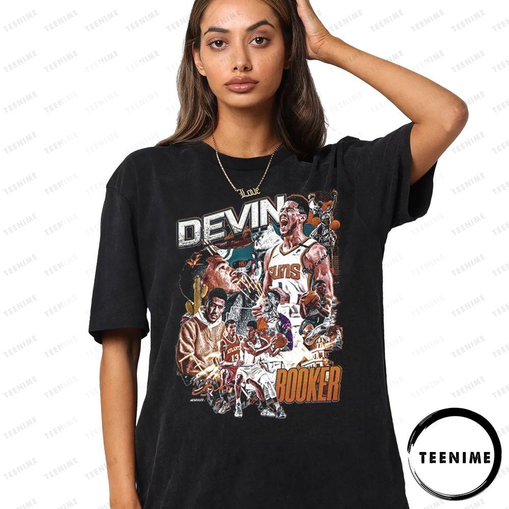 Devin Booker Phoenix Suns Nba Basketball Sport Lover Awesome T-shirt