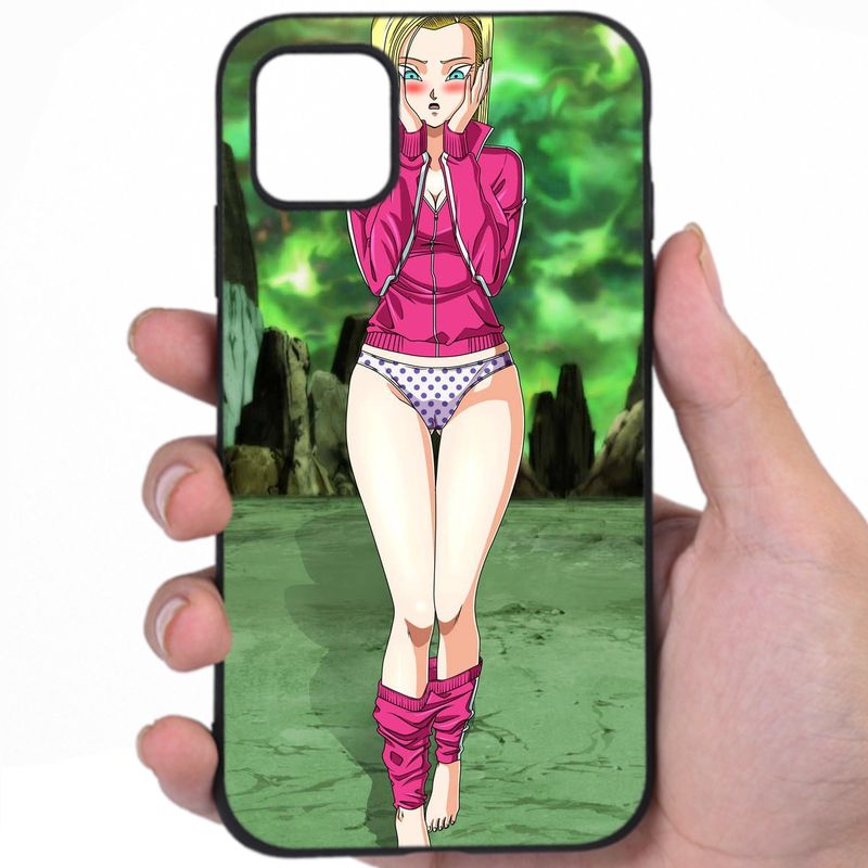 Android 18 Dragon Ball Alluring Curves Hentai Mashup Art Awesome Phone Case