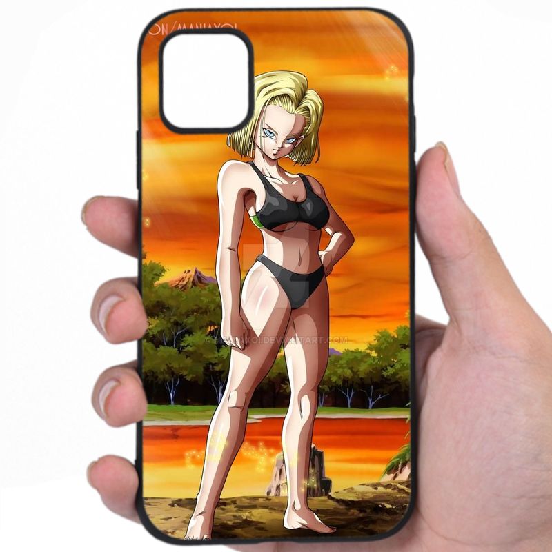 Android 18 Dragon Ball Alluring Curves Sexy Anime Fine Art Zztuy Awesome Phone Case