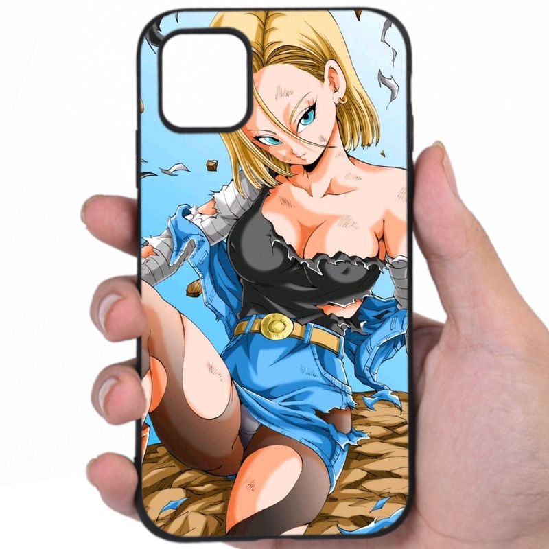 Android 18 Dragon Ball Alluring Curves Sexy Anime Mashup Art Xgfpp Awesome Phone Case
