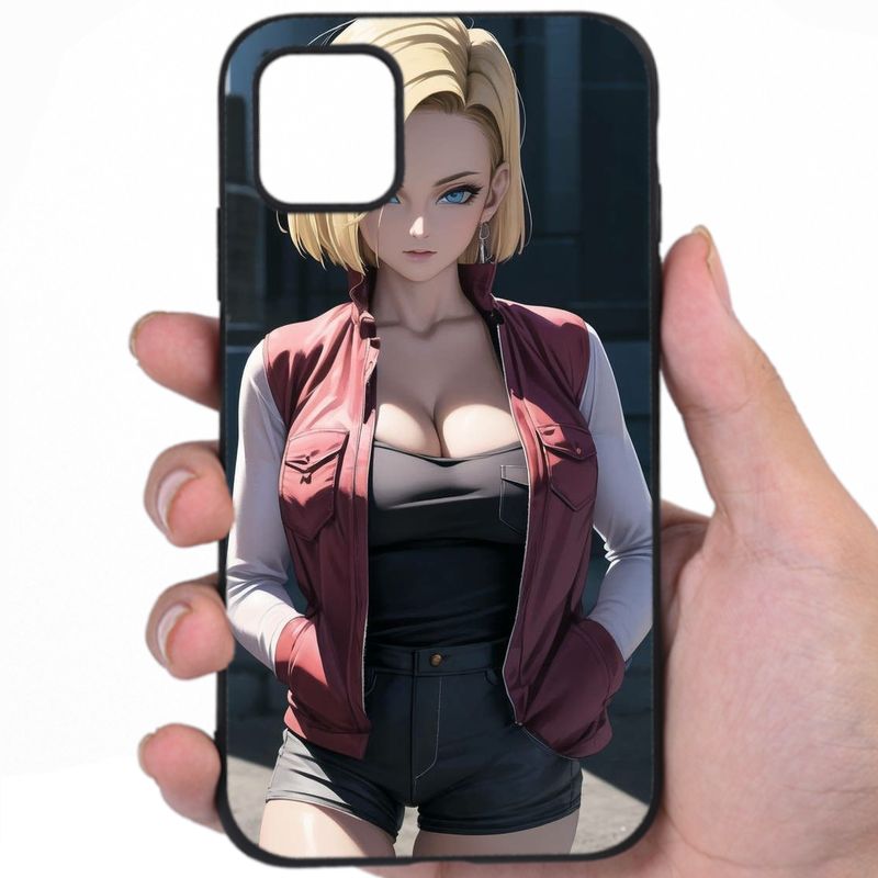 Android 18 Dragon Ball Irresistible Sexiness Hentai Mashup Art Ijcjb iPhone Samsung Phone Case
