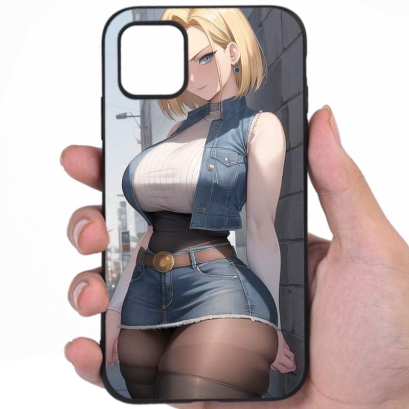 Android 18 Dragon Ball Irresistible Sexiness Hentai Mashup Art Awesome Phone Case
