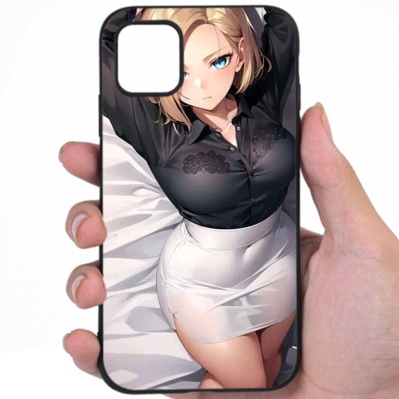 Android 18 Dragon Ball Irresistible Sexiness Sexy Anime Artwork Kbyux iPhone Samsung Phone Case